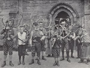 A dança do chifre, Abbots Bromley, todos os personagens