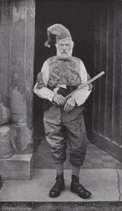 A dança do chifre, abades Bromley, o tolo e Robin Hood de J. Benjamin Stone