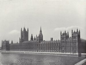 O Palácio de Westminster de J. Benjamin Stone