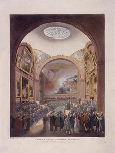 Guildhall Council Chamber, Londres, 1808