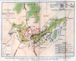 A Batalha de Waterloo, 1815 1816. de J Booth