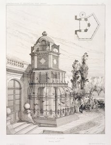 Aviary para pássaros, de um volume de desenhos de vários arquitetos, pub. Morel & Cie, Paris, c.1880