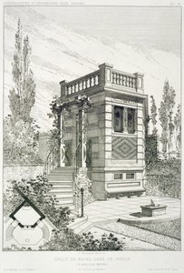 Sala de banho, a partir de um volume de projetos de vários arquitetos, pub. Morel & Cie, Paris, c.1880
