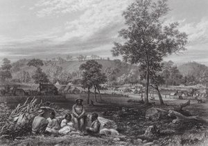 Austrália: Monte Laura, Camperdown (gravura)