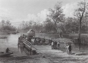 Austrália: The Punt, Echuca (gravura)