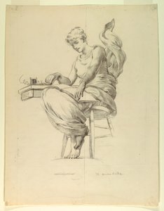 O Código Morse, Estudo para "Eletricidade Aplicada ao Comércio", Manufaturas e Edifício de Artes Liberais, Exposição Colombiana Mundial, Chicago, IL