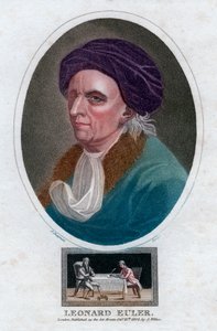 Leonhard Euler, matemático e físico suíço do século XVIII, 1804.