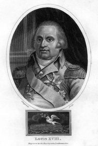 Luís XVIII, rei da França, 1820. de J. Chapman