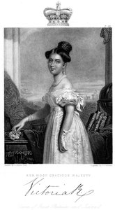 Victoria, rainha da Grã-Bretanha e Irlanda, c1838