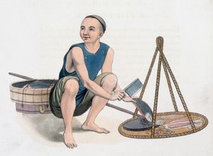 Um peixeiro, 1800 de J Dadley