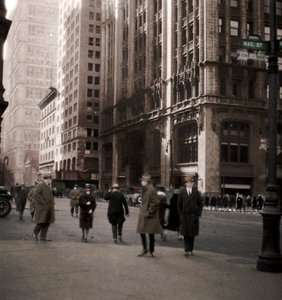 Lower Broadway, Nova York, EUA, século XX