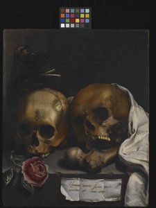 Natureza morta Vanitas de J Falk