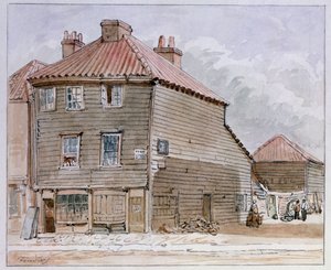 Vista, de, um, casa velha, em, rua alta, Lambeth de J. Findley