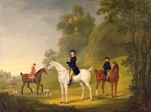 Lord Bulkeley e seus Harriers, seu caçador John Wells e Whipper-In R. Jennings, 1773