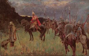 A Canção de Oleg, o Sábio (óleo sobre tela) de J. G. Myasoyedov