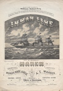Linha Inman março de 1872. de J. H. Bufford