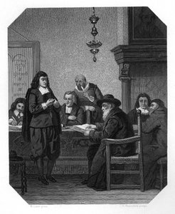 Benedict Spinoza, filósofo holandês do século XVII, c1870.