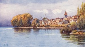 Cully de Epesse, outono (litografia a cores) de J. Hardwicke Lewis