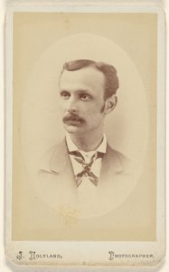 [Homem não identificado com bigode, impresso em estilo oval]. de J. Holyland