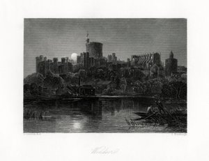 Castelo de Windsor, Berkshire, século XIX de J. Horsburgh