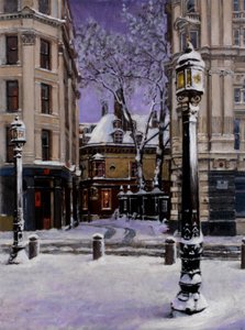 Dean Close London, 2000 (pintura a óleo) de J Hugh L Beattie