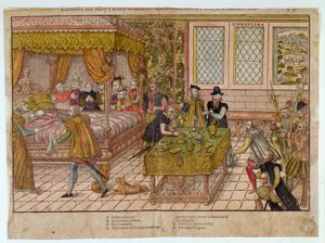A morte de Henri II (1519-59) 10 de julho de 1559 de J. J. and Tortorel, J. Perrissin