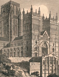 Vista noroeste da Catedral de Durham, c1843. de J. Jackson