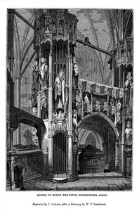 Santuário de Henrique V, Abadia de Westminster, 1843