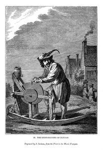O moedor de facas de Teniers, c1630-1690, 1843 de J. Jackson