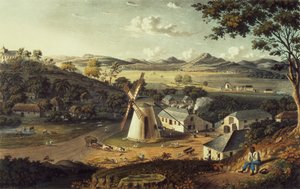 Vista do som velho do norte, Antígua de “vistas nas Índias Ocidentais”, bar. por T. und G. Underwood, 1827 de J. Johnson