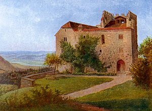 Castelo de Habsburgo, perto de Aargau, Suíça, 1902-1903. de J Lange