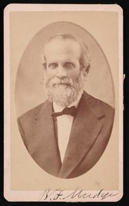 Retrato de Benjamin Franklin Mudge 1817-1879, julho de 1873. de J Lee Knight