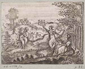 Ilustração de Adam Olearius, “Persian Rosenthal por um engenhoso poeta Schich Saadi […]”, Schleswig 1660