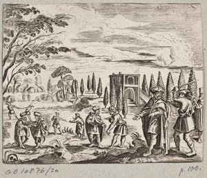 Ilustração de Adam Olearius, “Persian Rosenthal por um poeta engenhoso Schich Saadi […]”, Schleswig 1660
