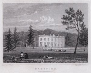 Batsford, Gloucestershire (gravura) de John Preston Neale