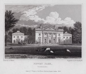 Newby Park, Yorkshire (gravura) de John Preston Neale
