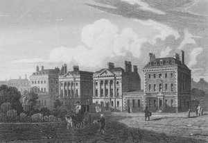 North Side of Cavendish Square, Londres (gravura) de John Preston Neale