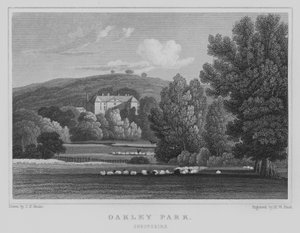 Oakley Park, Shropshire (gravura) de John Preston Neale