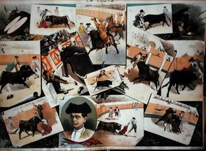 A época das Touradas de 1885 (cor litho) de J. Palacios