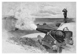 Arma de 25 toneladas na cabeça média, Sydney, Novo Gales do Sul, Austrália, 1886.