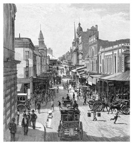 King Street, Sydney, Nova Gales do Sul, Austrália, 1886.
