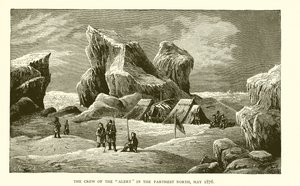 A tripulação do Alerta no extremo norte, maio de 1876