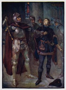 Archibald, conde de Angus, prendendo o arquiteto Robert Cochrane, favorito do rei James III da Escócia, e tirando a corrente de ouro de seu pescoço, 1482