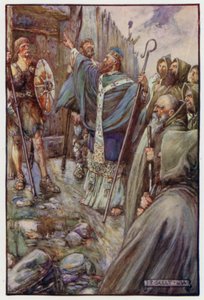 São Columba fez o sinal da cruz e os grandes portões se abriram de J. R. Skelton
