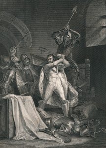 Morte de Richard II., 1400, meados do século XIX. de J. Rogers