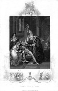 Edwy e Elgiva, século XIX de J. Rogers