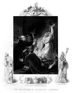 O martírio do arcebispo Cranmer, 1556, 1877 de J. Rogers