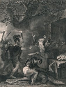 O Massacre dos Druidas, meados do século XIX.