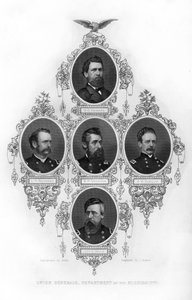 Generais da união do departamento do Mississippi, guerra civil americana, 1862-1867.