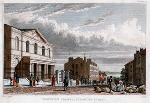 Capela Wesleyana, Stanhope Street, Londres, 1830.